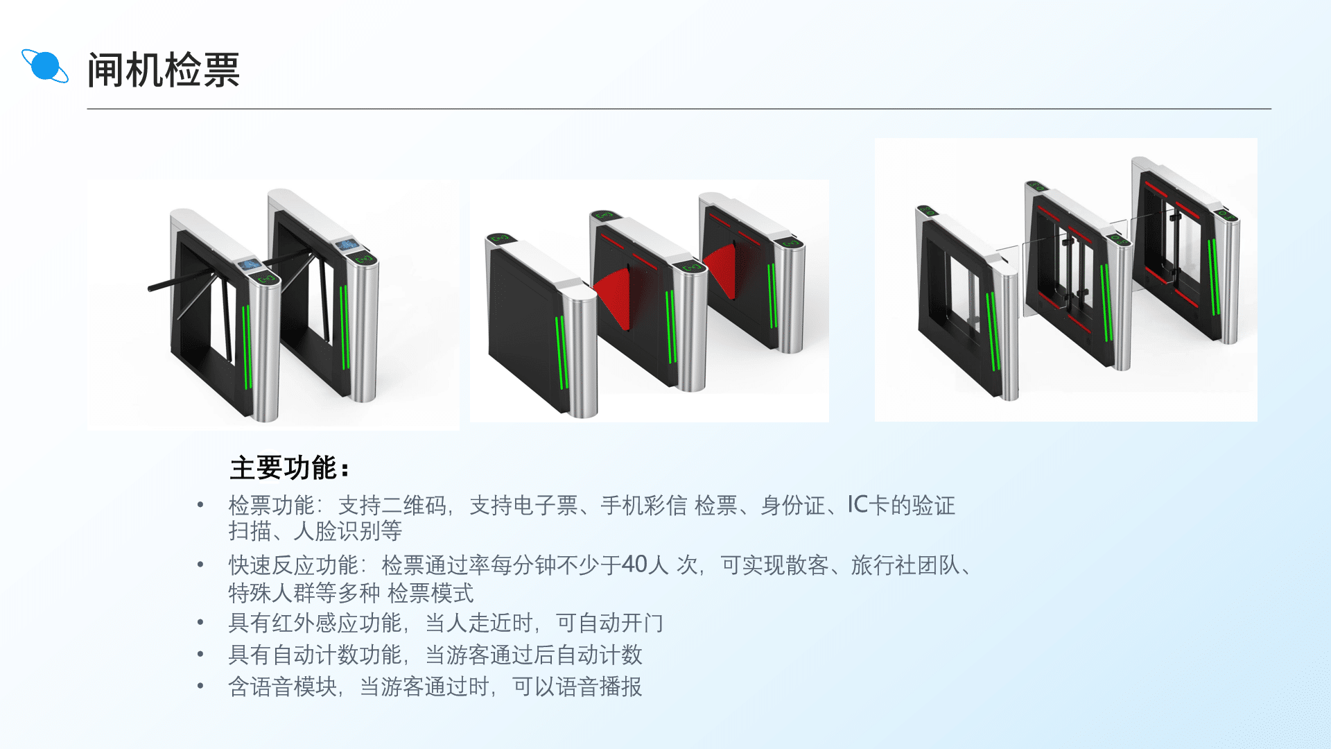 闸机检票
