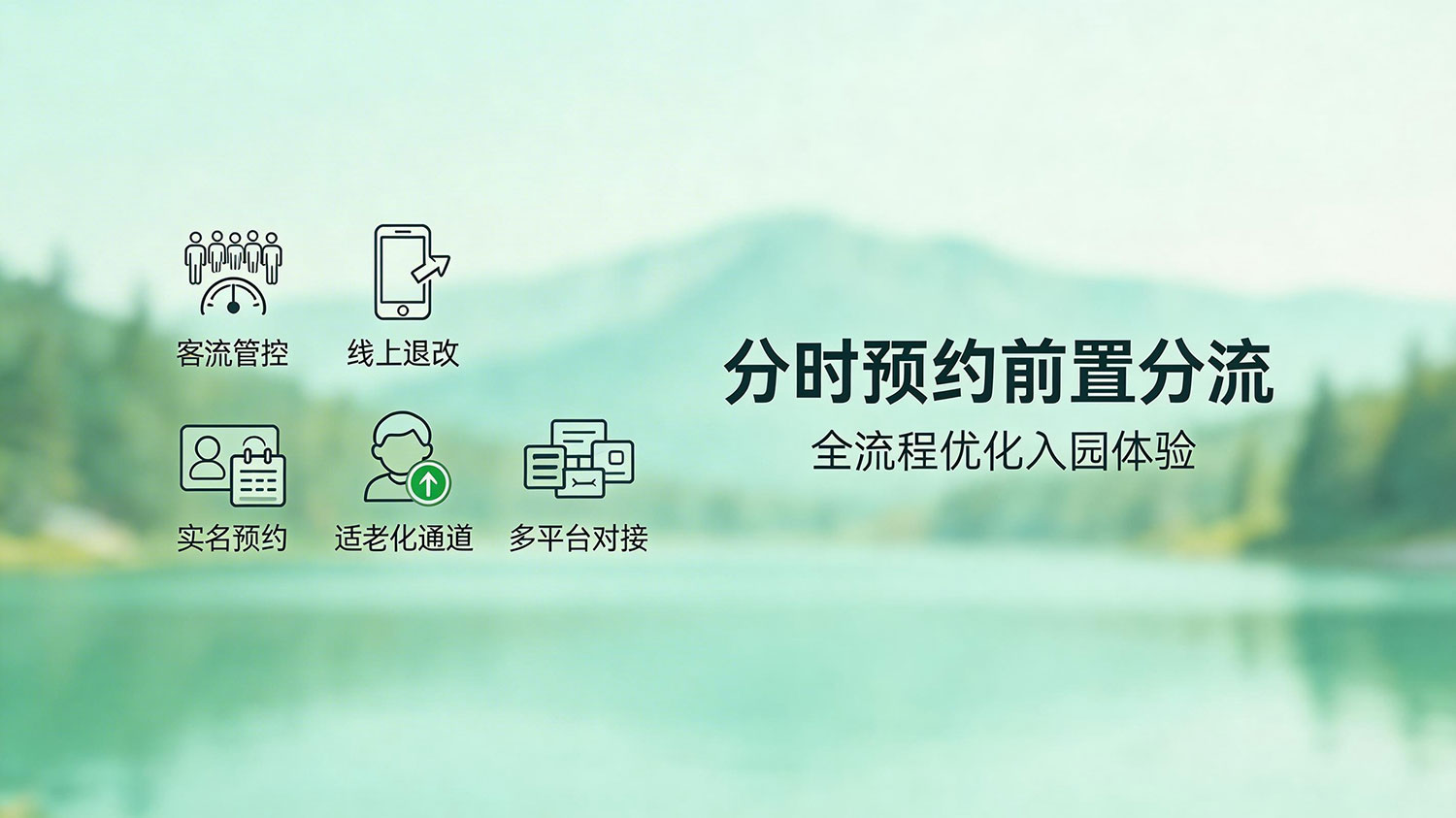 景区门票预约系统:智慧管控客流 升级文旅预约入园全流程体验 2 分时预约前置分流