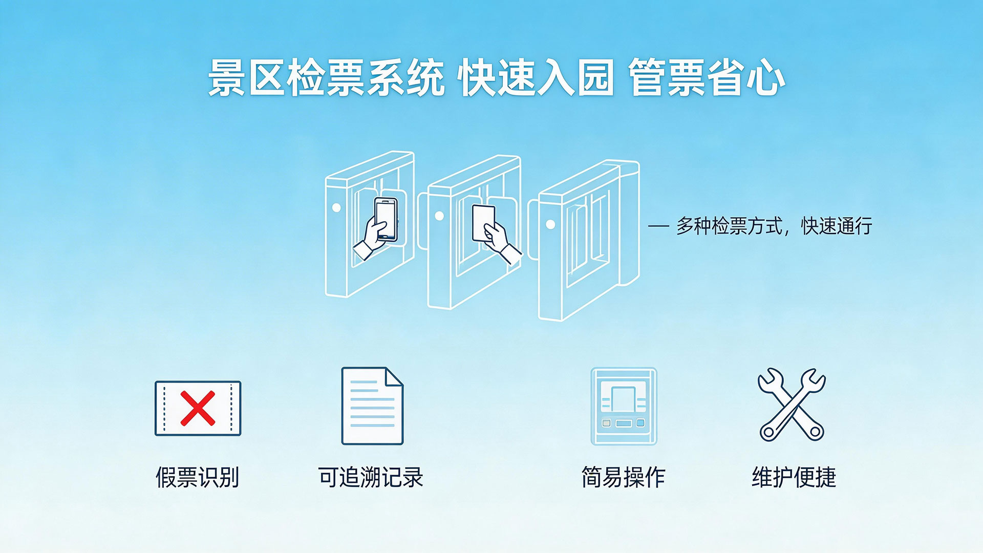 景区检票系统:快速入园不拥堵 景区管票更省心 1 景区检票系统