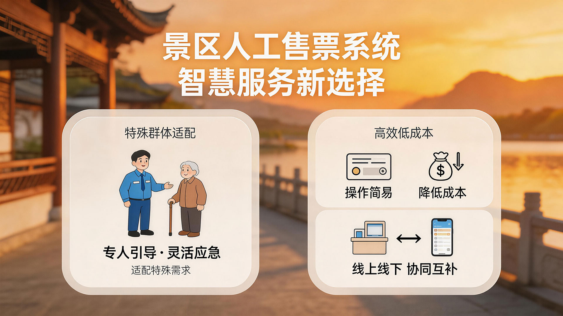 景区人工售票系统:守住服务温度 兼顾运营规范与便捷 1 景区窗口售票系统