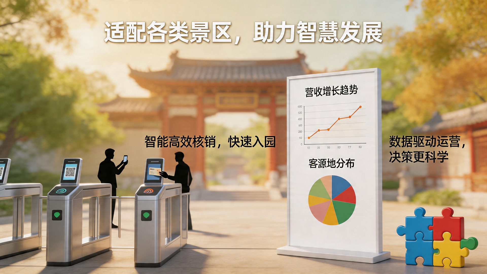 智慧赋能,便捷管控——景区票务系统简介 2 助力智慧发展